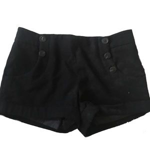 High wasted wool shorts